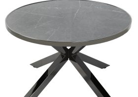 Titanik Yuvarlak Siyah Orta Sehpa