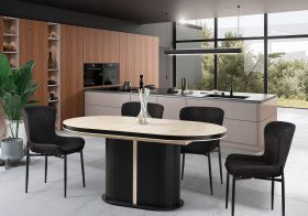 Bella 55 Traverten Masa Set